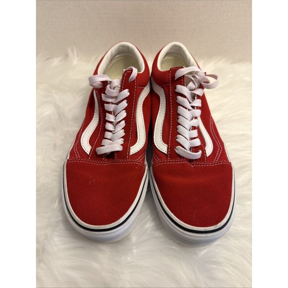 Vans Old Skool Off The Wall Red White Size Men's 7.5 Women's 9.0 - EUC - Picture 3 of 8
